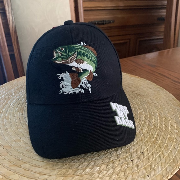 kiss My Bass Other - Kiss My Bass Men Baseball Hat-Cap
